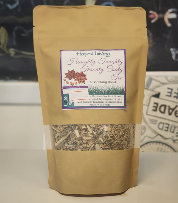 Haughty Taughty Throaty Coaty Tea from Honest Living Teas